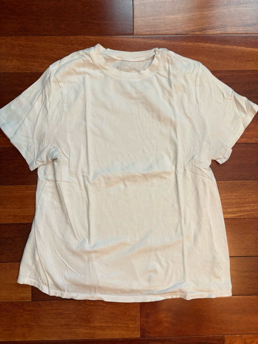 White Crewneck T-Shirt-Casual